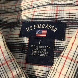 EUC US Polo Assn. Button Front Mens Dress  Shirt